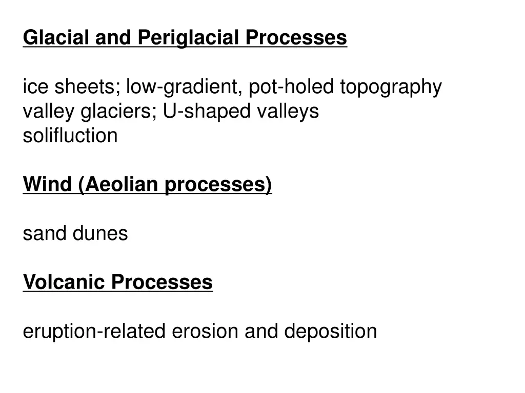 glacial and periglacial processes ice sheets