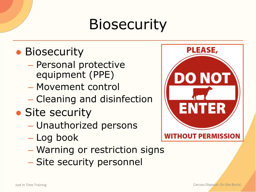 biosecurity