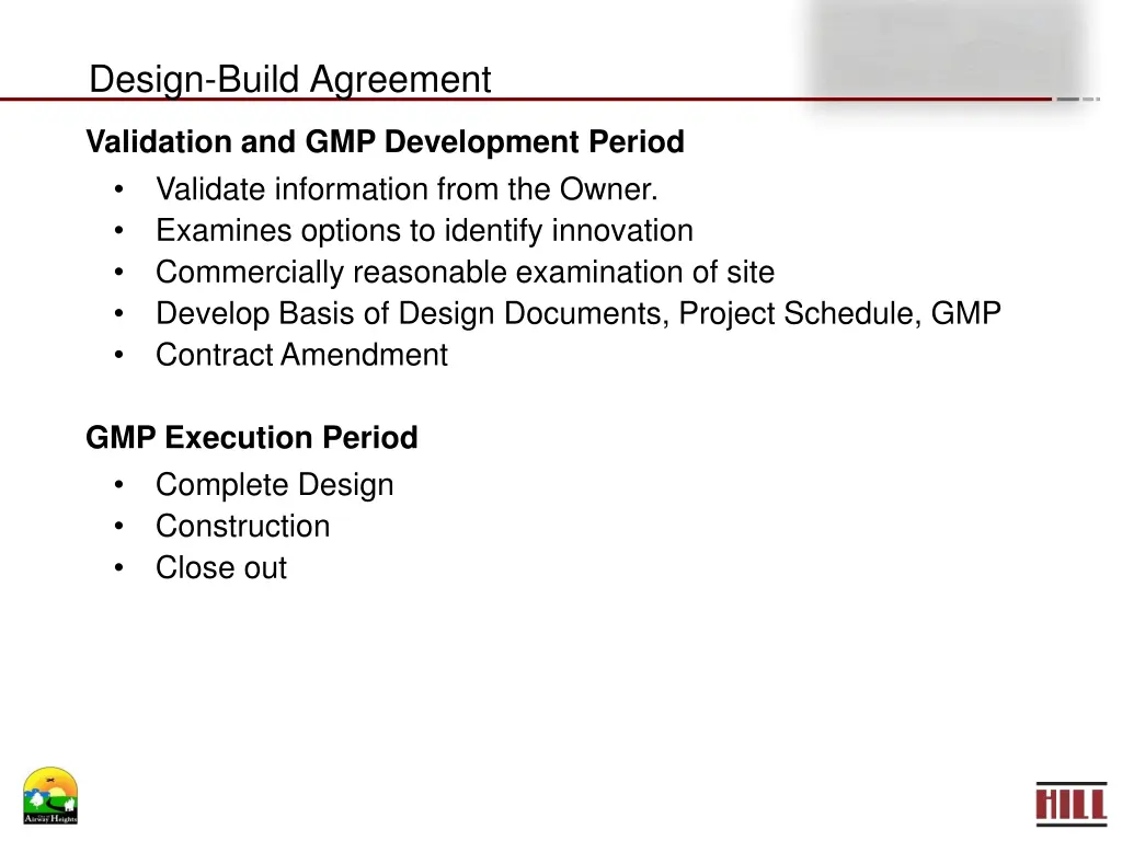 design build agreement