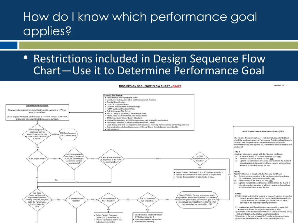 how do i know which performance goal applies