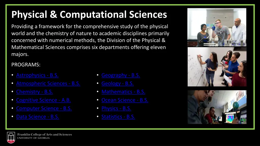 physical computational sciences