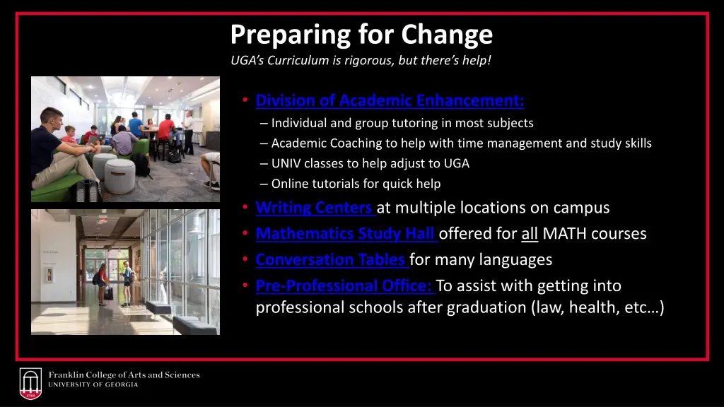 preparing for change uga s curriculum is rigorous