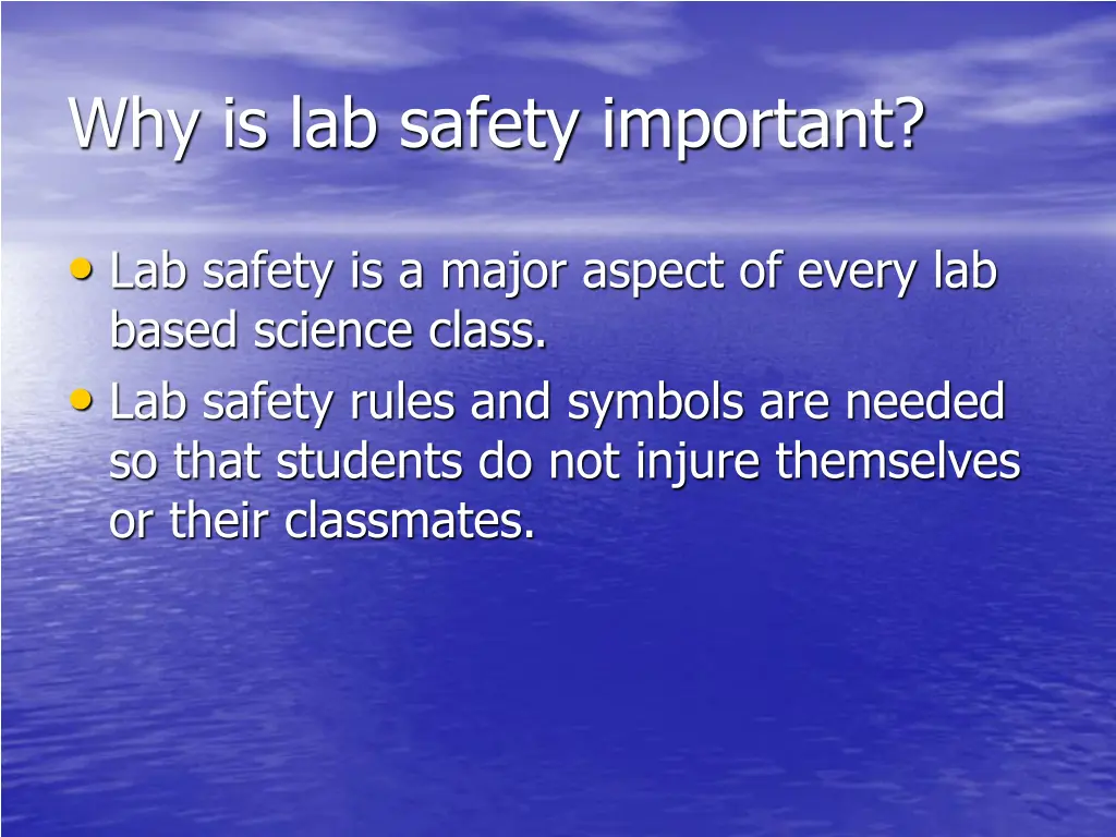 why is lab safety important