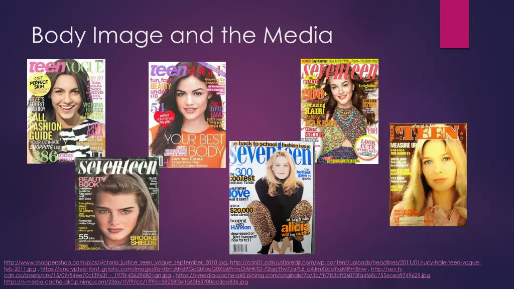 body image and the media 7