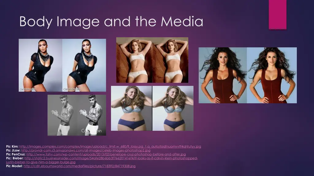 body image and the media 8