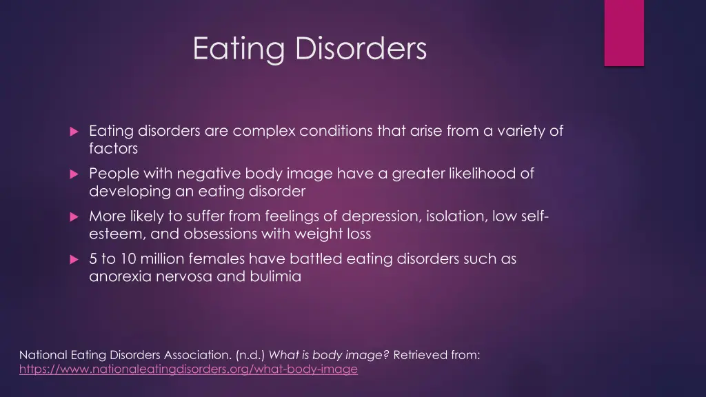 eating disorders