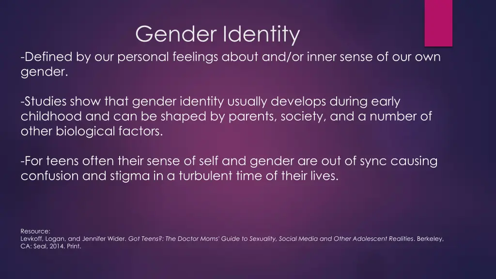 gender identity