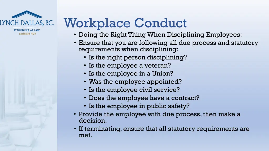 workplace conduct 2
