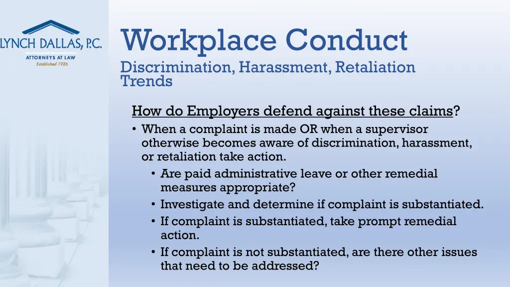 workplace conduct discrimination harassment 2