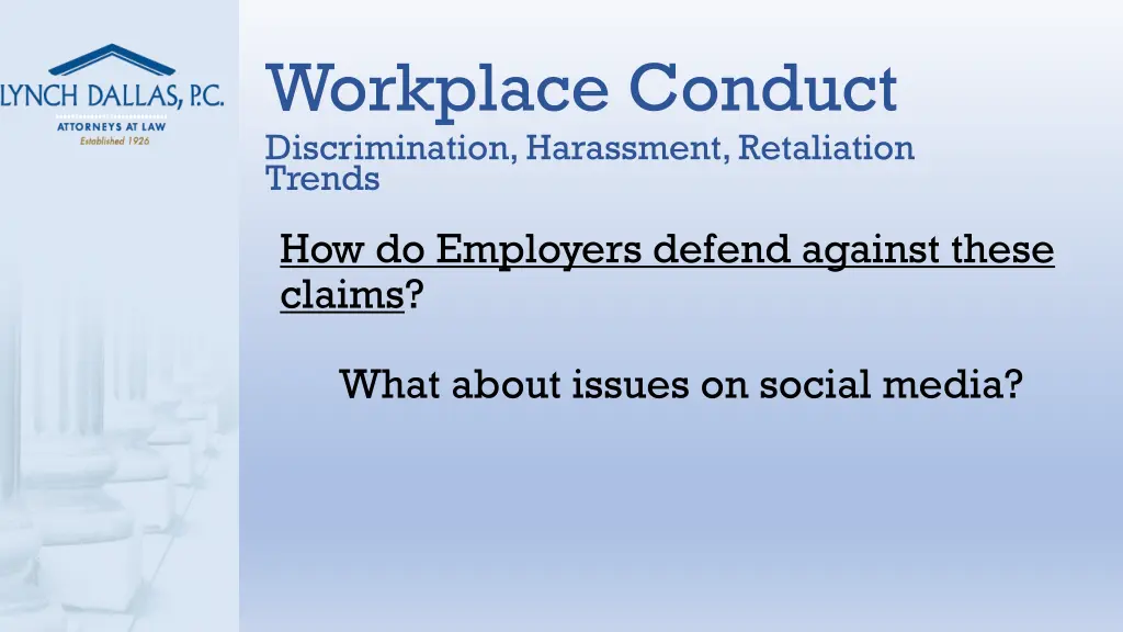 workplace conduct discrimination harassment 5