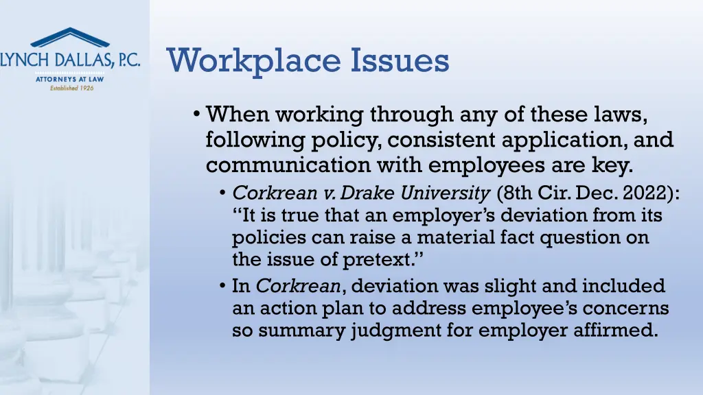 workplace issues 1