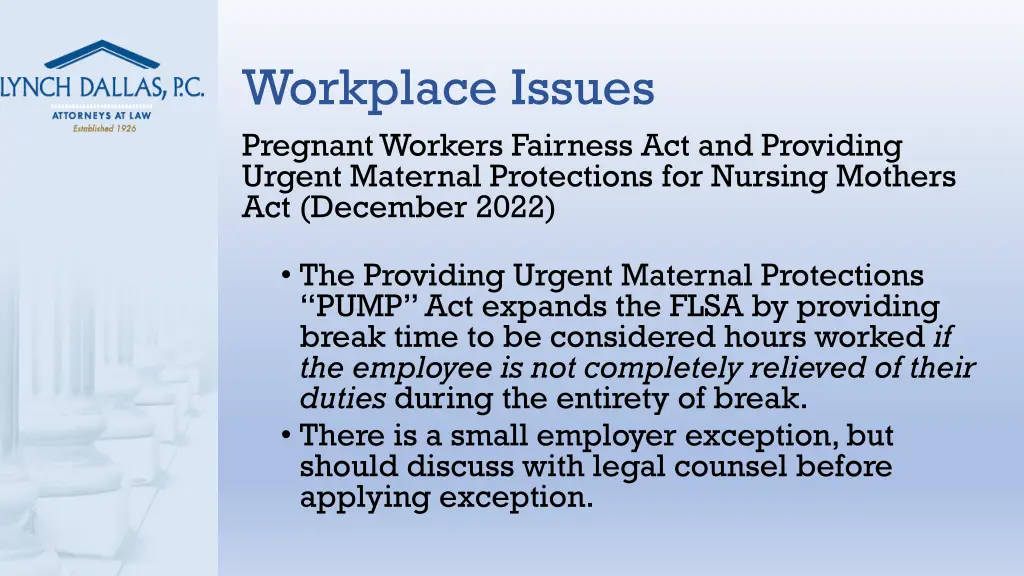 workplace issues 6