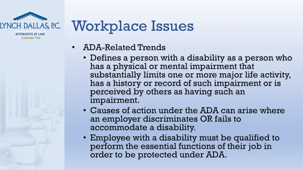 workplace issues 7