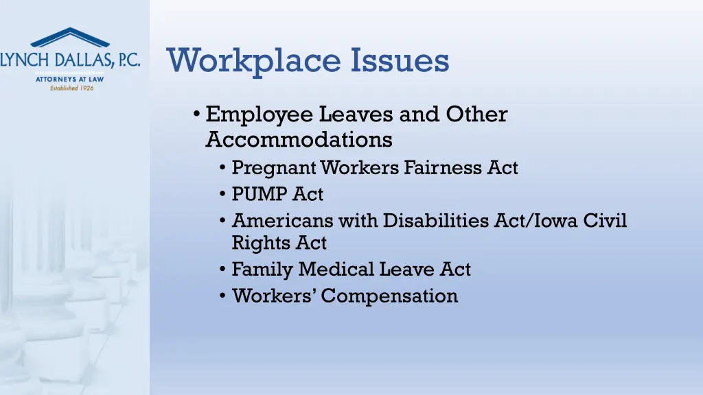 workplace issues