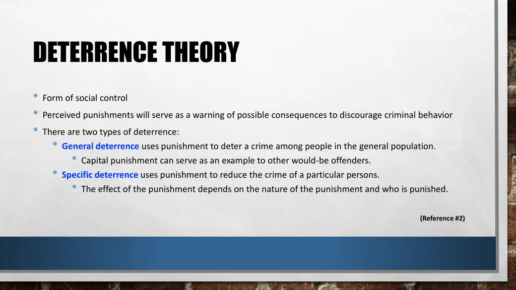 deterrence theory