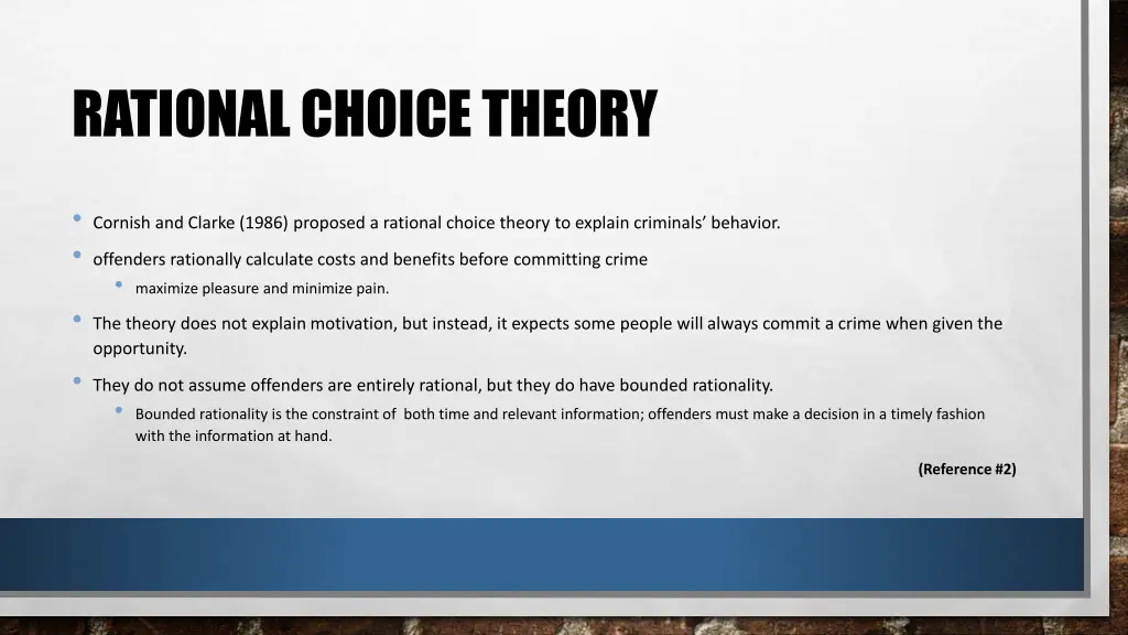 rational choice theory