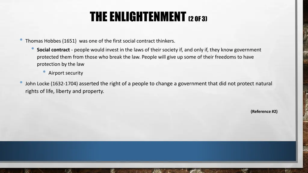 the enlightenment 2 of 3