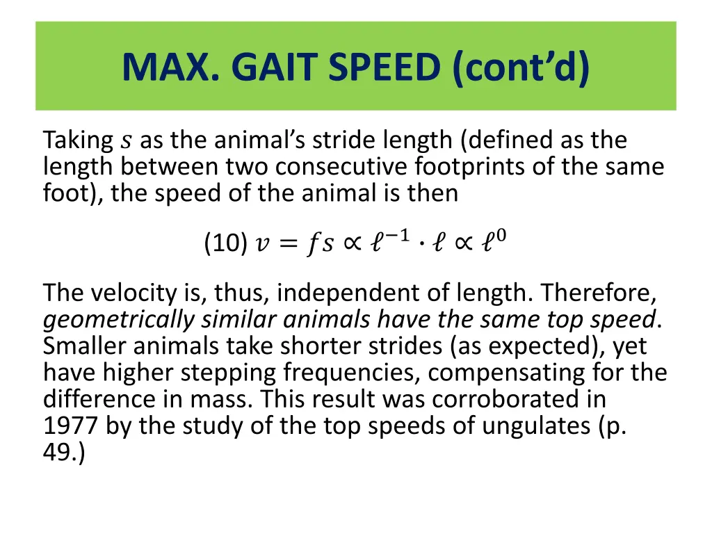 max gait speed cont d 2