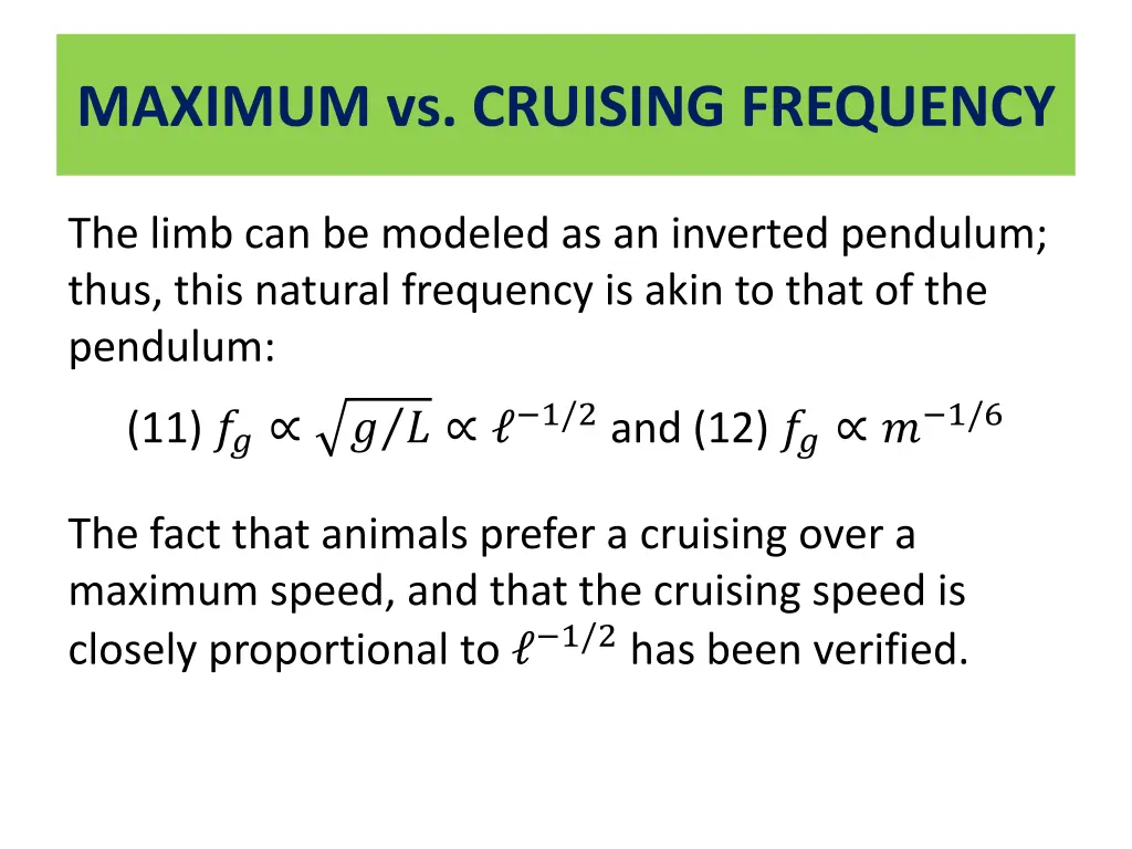 maximum vs cruising frequency 1