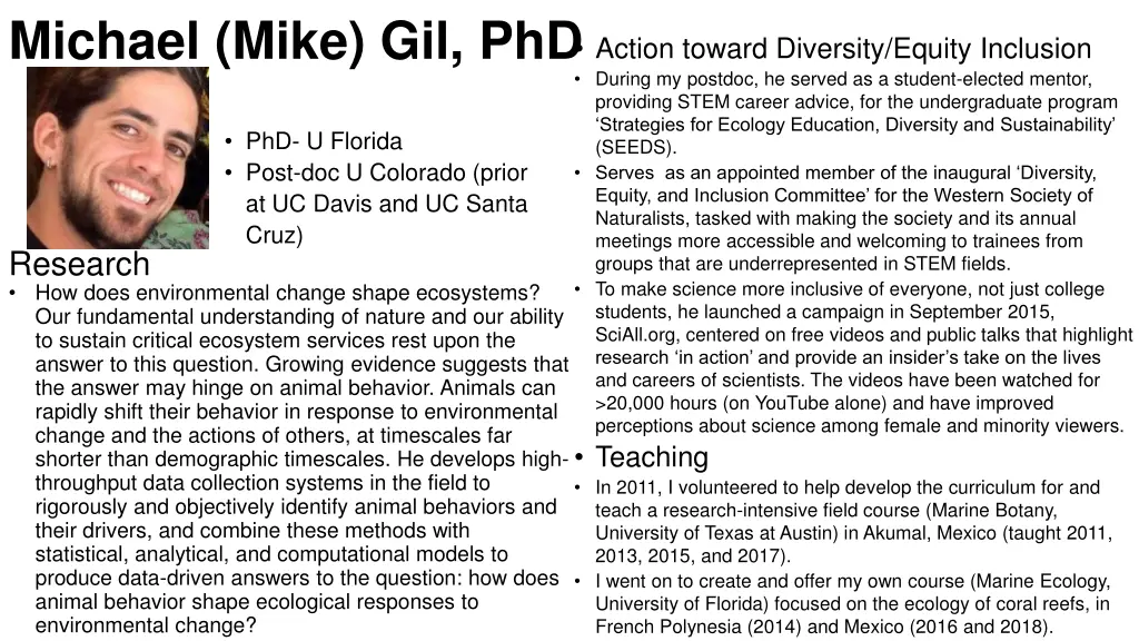 michael mike gil phd