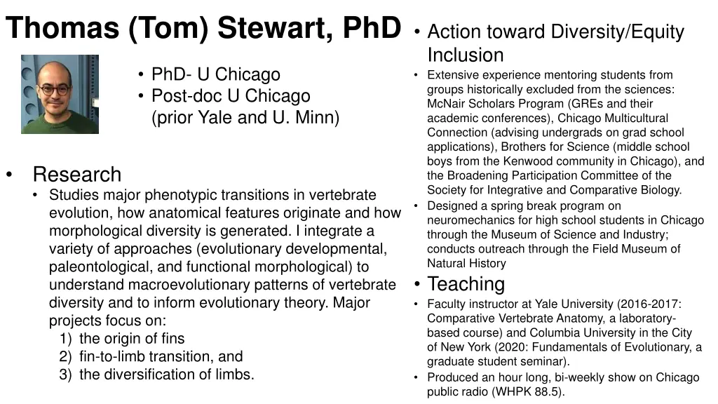 thomas tom stewart phd