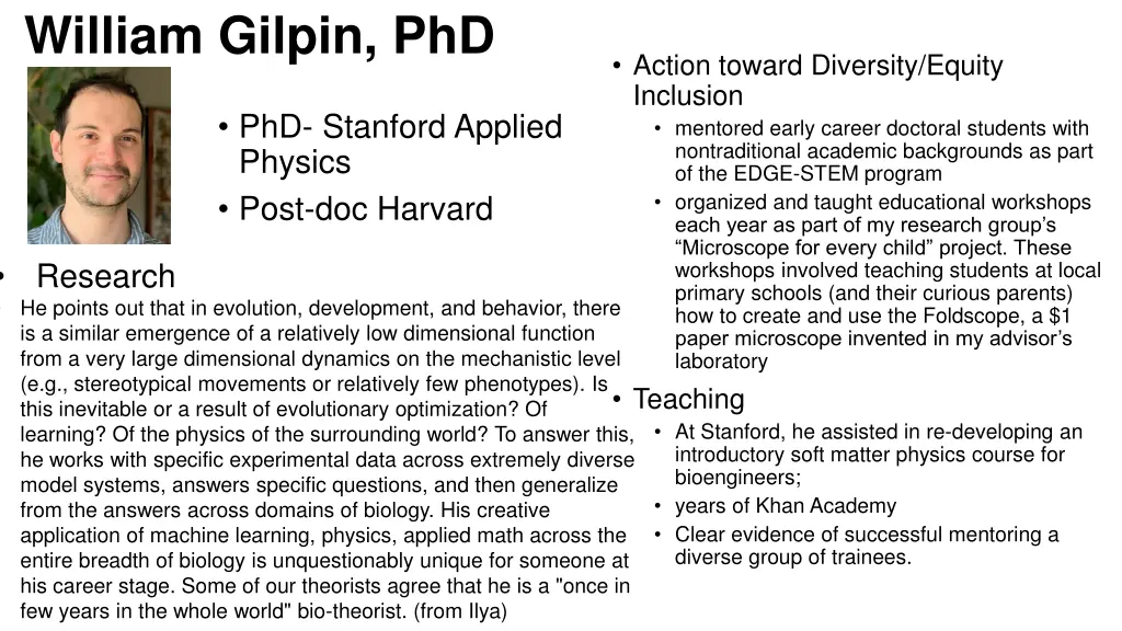 william gilpin phd