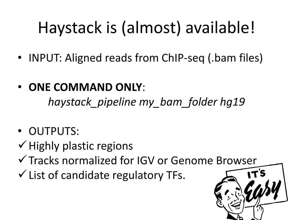 haystack is almost available