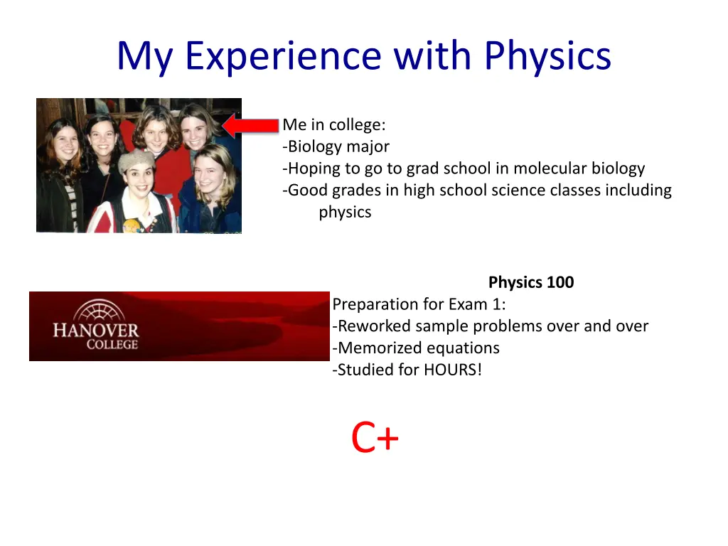 my experience with physics