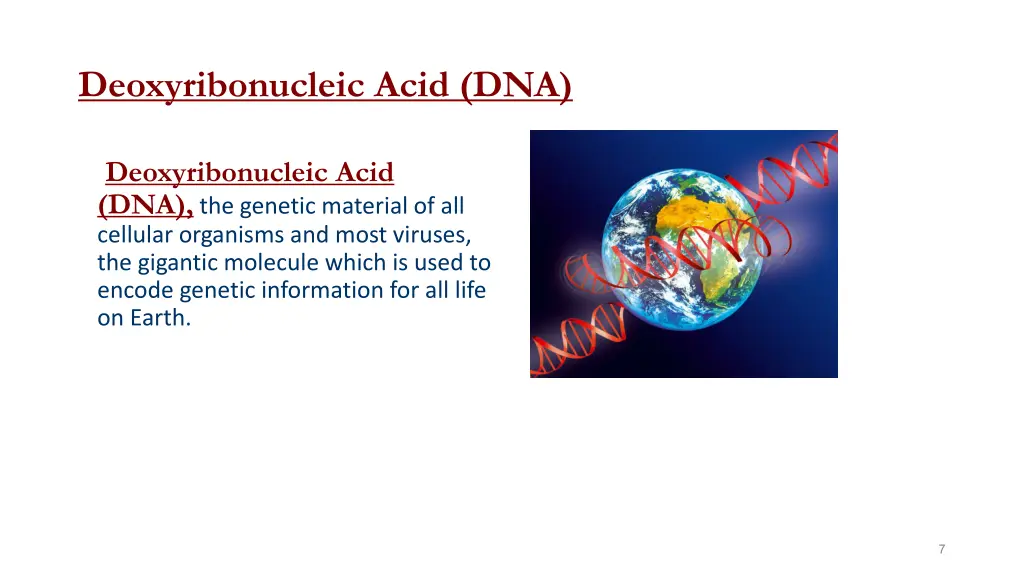 deoxyribonucleic acid dna