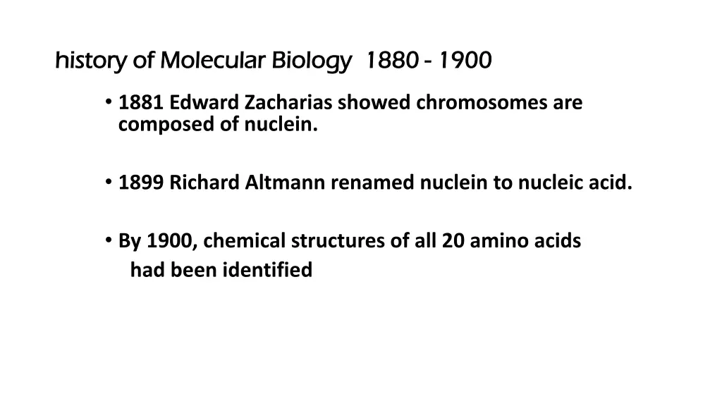 history of molecular biology history of molecular 1