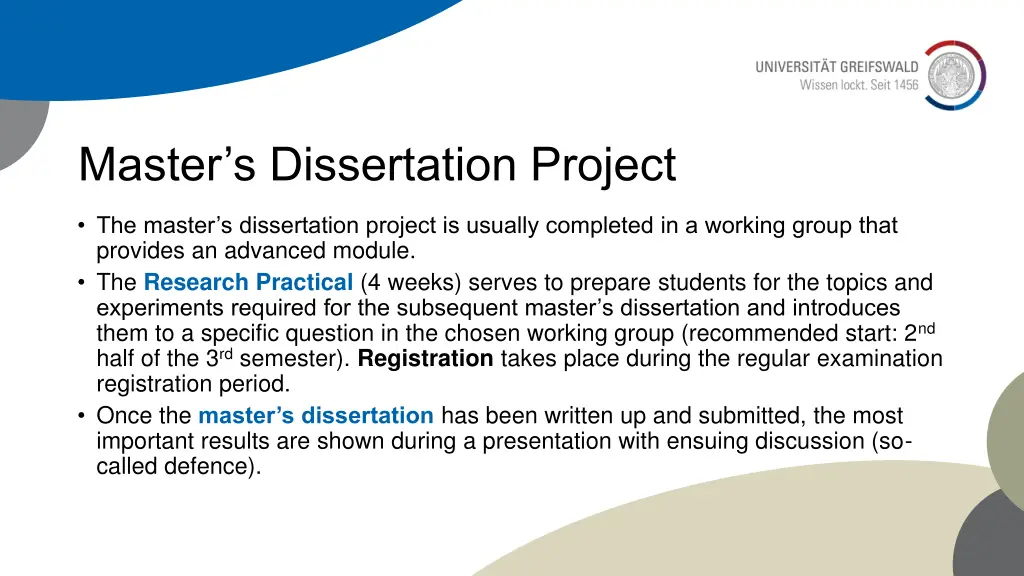 master s dissertation project