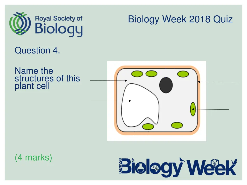 biology week 2018 quiz 4