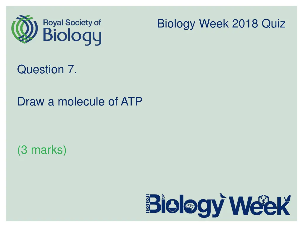 biology week 2018 quiz 7