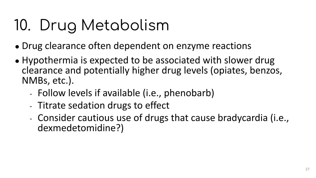 10 drug metabolism