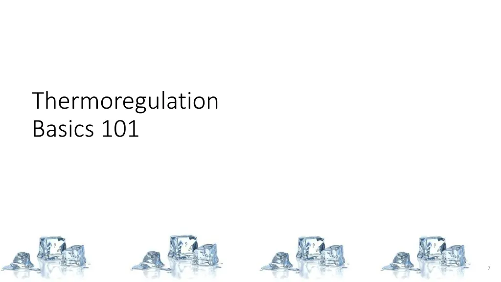 thermoregulation basics 101