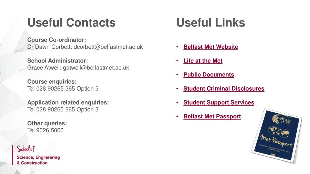 useful contacts