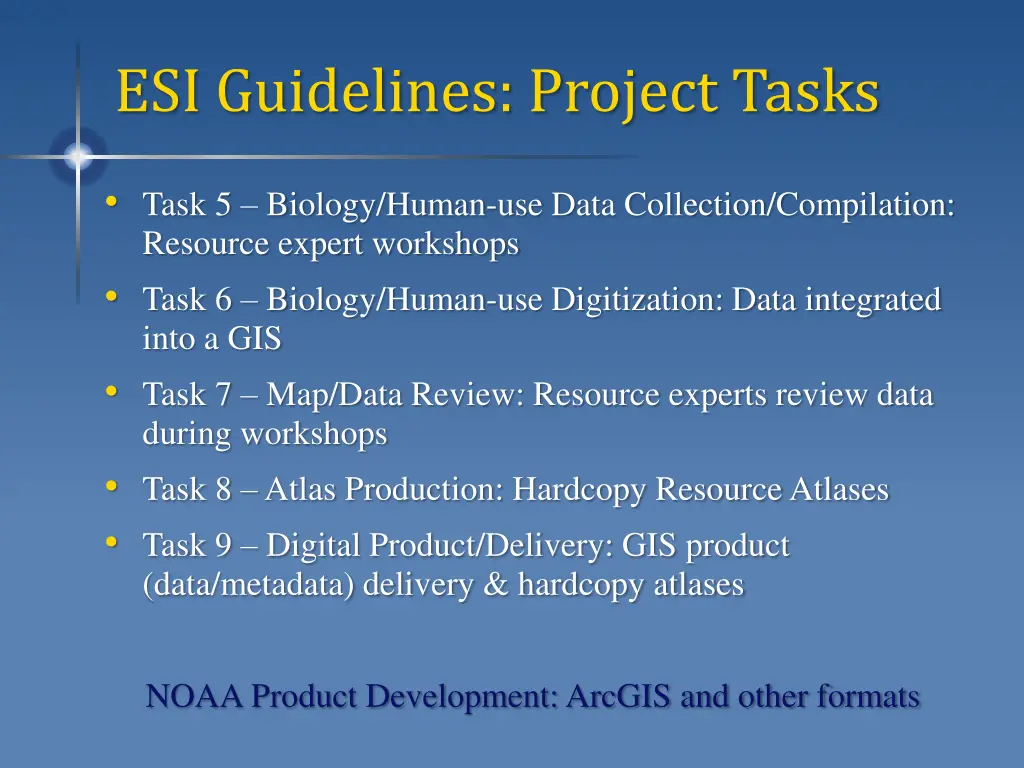 esi guidelines project tasks 1