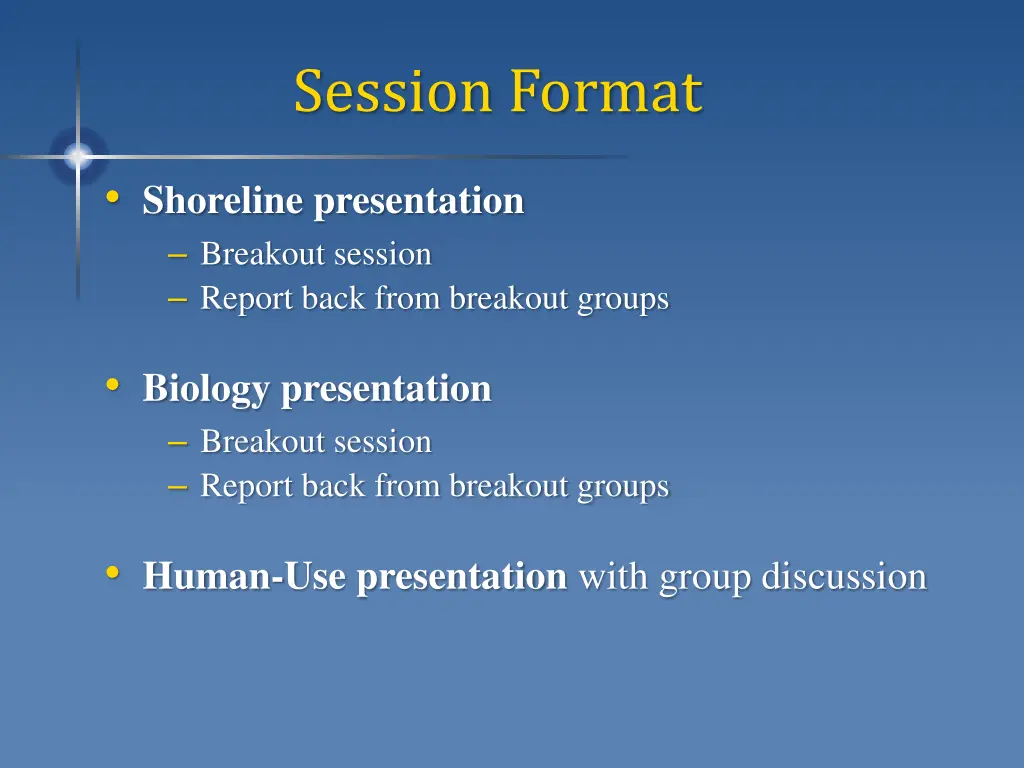 session format