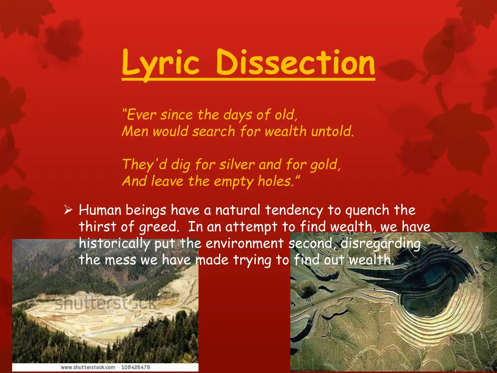 lyric dissection