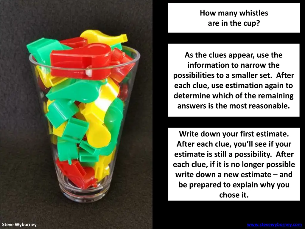 how many whistles are in the cup 1