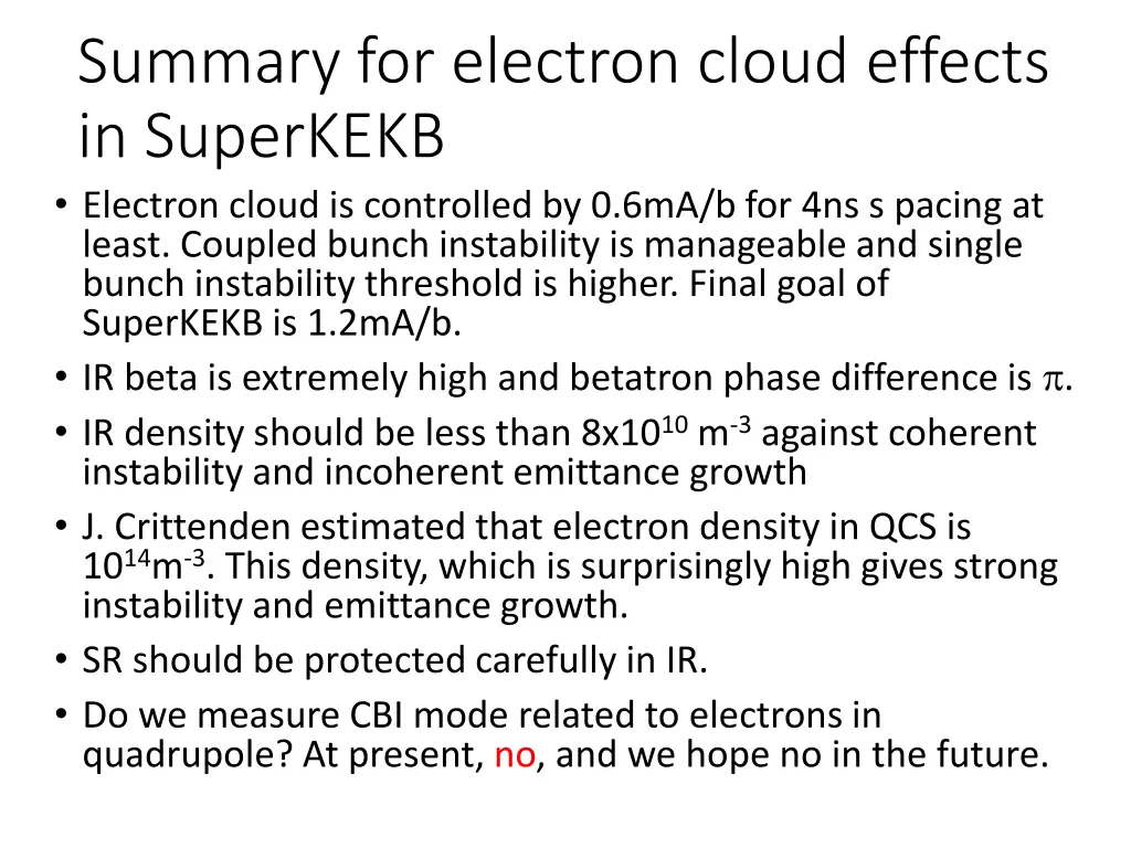 summary for electron cloud effects in superkekb