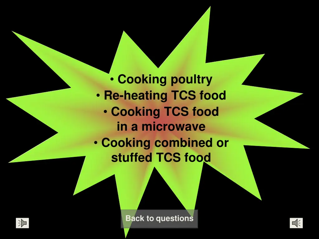 cooking poultry re heating tcs food cooking