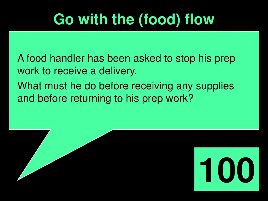 go with the food flow