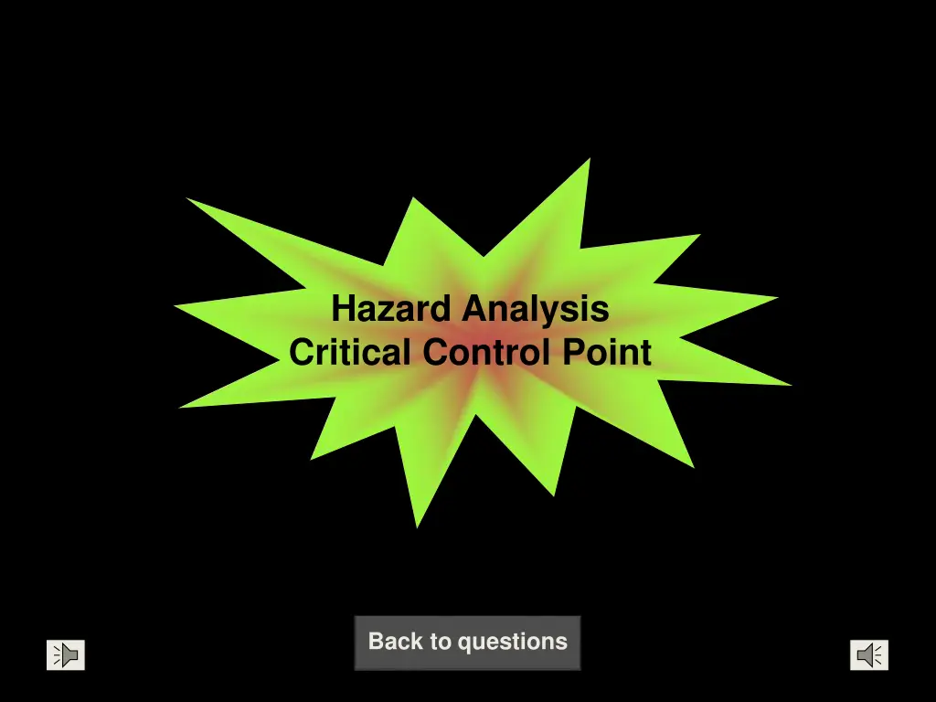 hazard analysis critical control point