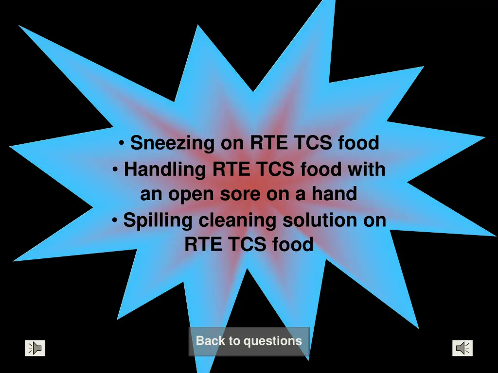 sneezing on rte tcs food handling rte tcs food