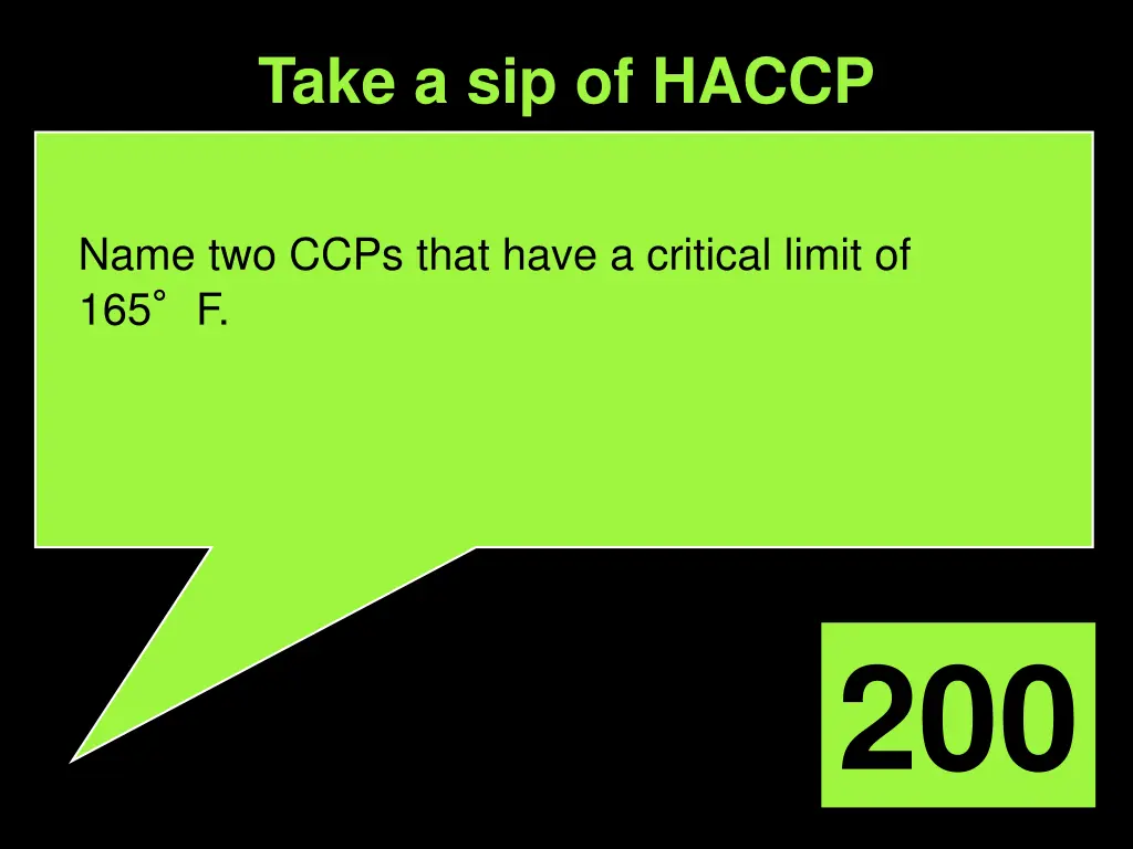 take a sip of haccp 1