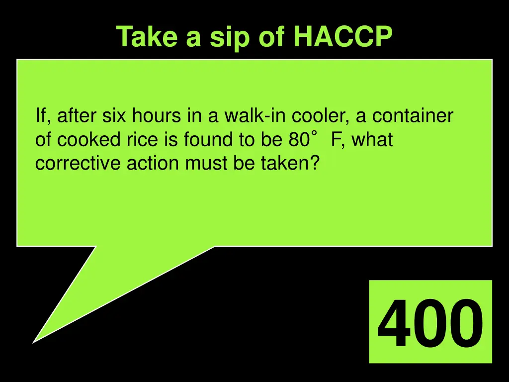 take a sip of haccp 3