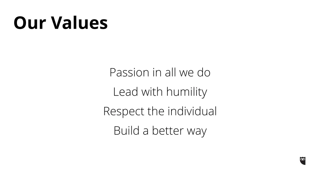 our values