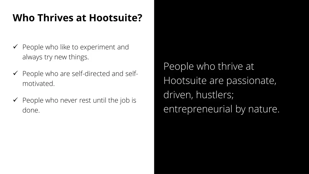 who thrives at hootsuite