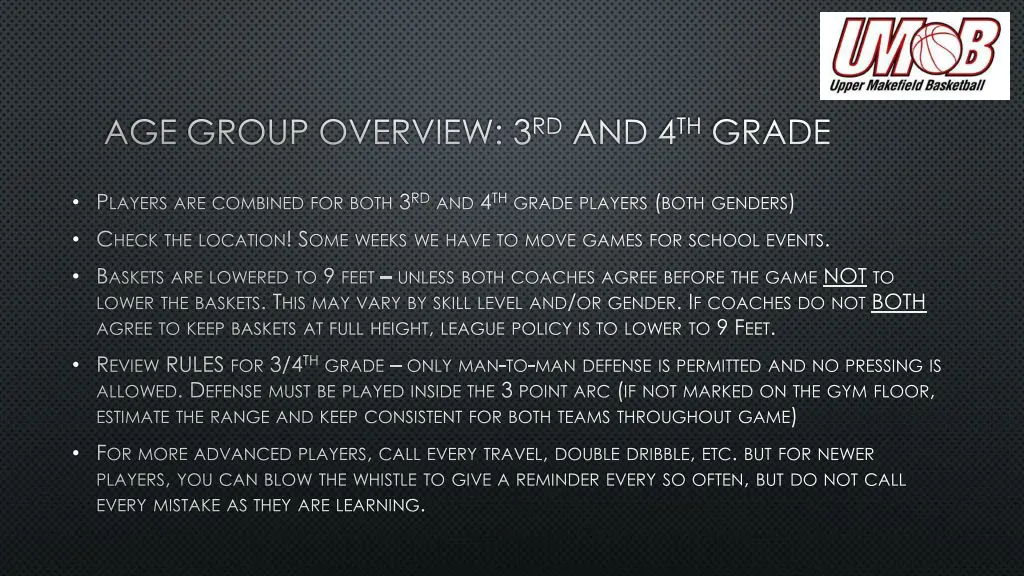 age group overview 3 rd and 4 th grade